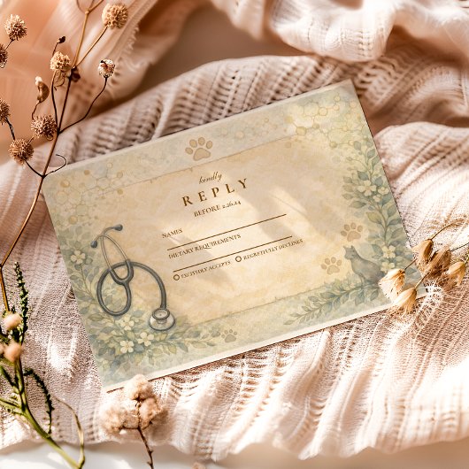 Cartons Réponse Veterinary White Coat Graduation Party