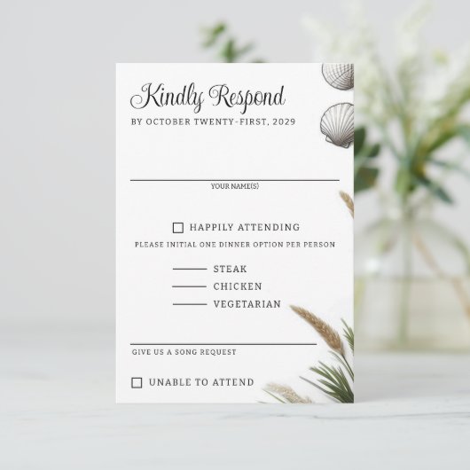 Cartons Réponse Vibe de plage (Debout devant)