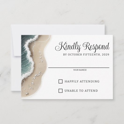 Cartons Réponse Vibe de plage (Devant)