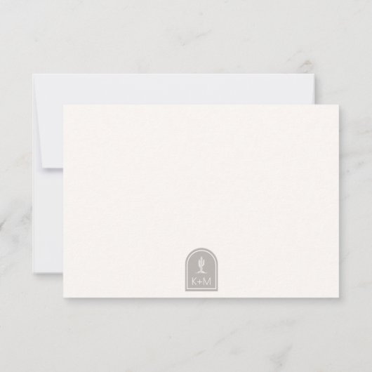 Cartons Réponse Vibes du désert Mariage Neutres ID1019 (Dos)