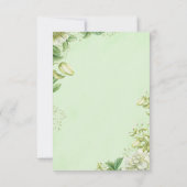 Cartons Réponse Vibrant Yellow Tulip & Ranunculus Formal Wedding I (Dos)