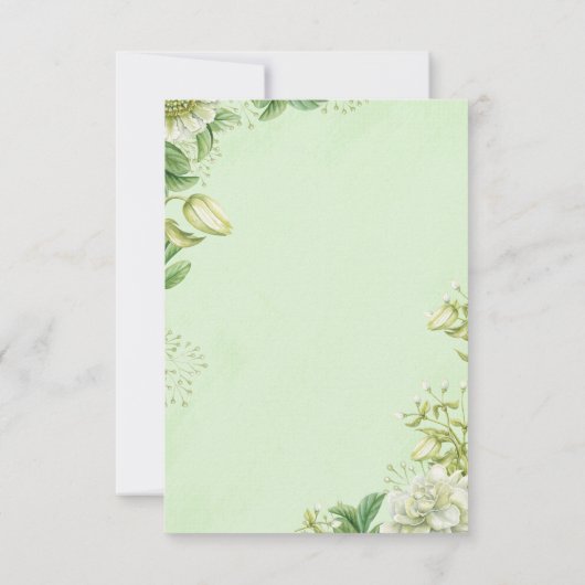 Cartons Réponse Vibrant Yellow Tulip & Ranunculus Formal Wedding I (Dos)