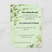 Cartons Réponse Vibrant Yellow Tulip & Ranunculus Formal Wedding I (Devant / Derrière)