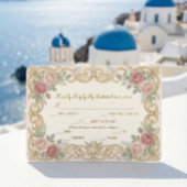 Cartons Réponse Victorian Cherub Ornate Floral Scroll