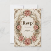 Cartons Réponse Victorian Royal Elegance Mariage (Devant)