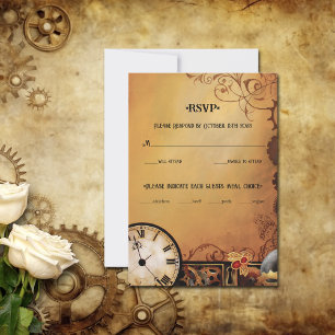 Cartons Réponse Victorian Steampunk Elegance Couple