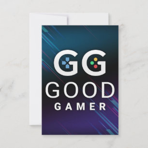 Cartons Réponse Vidéo GG Good Gamer