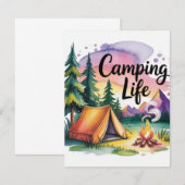 Cartons Réponse Vie de camping (Devant / Derrière)