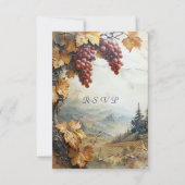 Cartons Réponse Vignoble de vigne de vigne à l'aquarelle (Devant)