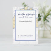 Cartons Réponse Vignoble du Mariage officiel Martha's avec nom d'h (Debout devant)