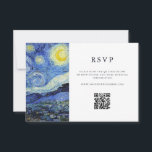 Cartons Réponse Vincent Van Gogh Mariage de nuit Starry<br><div class="desc">Créez vos propres cartes RSVP de mariage personnalisées avec Vincent Van Gogh Starry Night Painting</div>