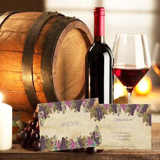 Cartons Réponse Vins de raisin Arrière - plan de papier rustique