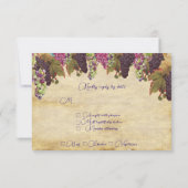 Cartons Réponse Vins de raisin Arrière - plan de papier rustique (Dos)