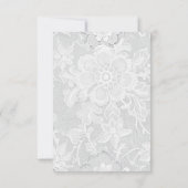 Cartons Réponse Vintage Antique White Lace Wedding (Dos)