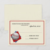 Cartons Réponse Vintage Baseball Bar Mitzvah Répondre (Devant / Derrière)