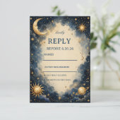 Cartons Réponse Vintage Cosmique Céleste (Debout devant)