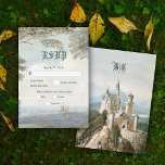 Cartons Réponse Vintage Fairytale Castle Rustic Forest Mariage<br><div class="desc">Un beau château de conte de fées au milieu d'une forêt rustique. Un design mariage unique qui utilise des aquarelles vintages illustrant des décors de contes de fées. Un design mariage "une fois de temps" et "heureux toujours après" de style conte, idéal pour un thème prince et princesse mariage. L'élégante...</div>