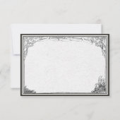 Cartons Réponse Vintage gothique Moyen-âge Mariage frontalier (Dos)