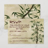 Cartons Réponse Vintage Oriental Bamboo 1 (Devant / Derrière)