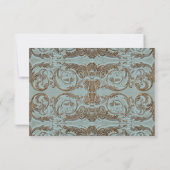 Cartons Réponse Vintage Rococo Baroque Shell Etching SVP (Dos)