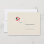 Cartons Réponse Vintage Scandinavian Christmas Pattern  (Dos)