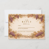 Cartons Réponse Vintage Vineyard Graduation Party (Devant)