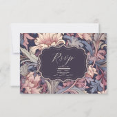 Cartons Réponse Vintage William Morris Mariage Lavender (Devant)