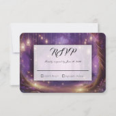 Cartons Réponse Violet at Midnight Enchanted Forest Wedding (Devant)