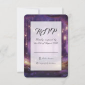 Cartons Réponse Violet at Midnight Enchanted Forest Wedding (Devant)