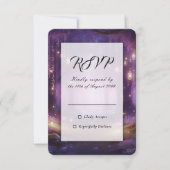 Cartons Réponse Violet at Midnight Enchanted Forest Wedding (Devant)