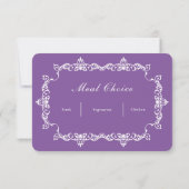 Cartons Réponse  Violet at Midnight Enchanted Forest Wedding (Dos)