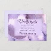 Cartons Réponse Violet pourpre moyen (Devant / Derrière)