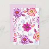 Cartons Réponse Violet rose (Devant / Derrière)