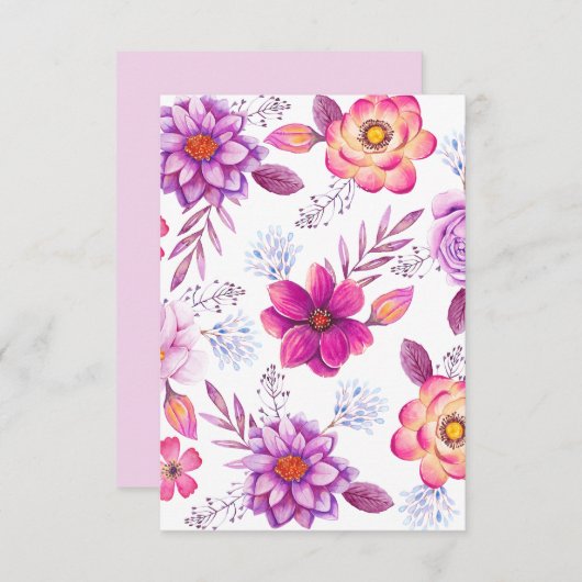 Cartons Réponse Violet rose (Devant / Derrière)