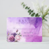 Cartons Réponse Violet Rose Rose Alcool Garden Mariage (Debout devant)