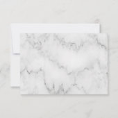 Cartons Réponse Votre photo et votre look élégant en marbre | Mari (Dos)
