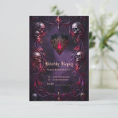 Cartons Réponse Vows Beyond the Veil – Gothic Wedding Art  (Debout devant)