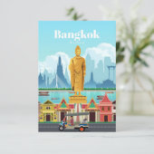 Cartons Réponse Voyage Art Voyage À Bangkok (Debout devant)