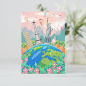 Cartons Réponse Voyager dans le monde entier (Debout devant)