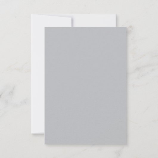Cartons Réponse Vrai Simplicité 2 Gris Sterling Mariage minimalist (Dos)