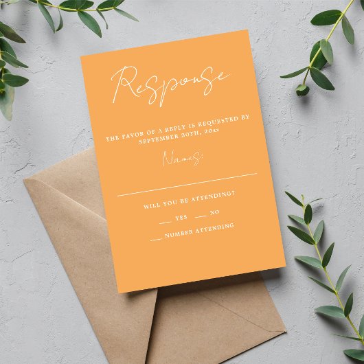 Cartons Réponse Vrai Simplicité 3 Script Mariage Sorbet minimal