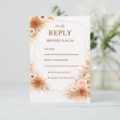 Cartons Réponse Warm Neutral Floral Response (Debout devant)