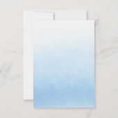 Cartons Réponse Water Meets Sky Watercolor Wedding (Dos)