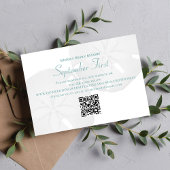 Cartons Réponse Watercolor Beach Wedding Sand Dollar