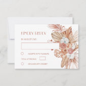 Cartons Réponse Watercolor Boho Wedding (Devant)