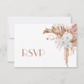 Cartons Réponse Watercolor Boho Wedding (Dos)