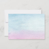 Cartons Réponse Watercolor Mountain Lake Voir le Mariage (Dos)