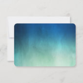 Cartons Réponse Watercolor Ocean Starfish Beach Wedding (Dos)