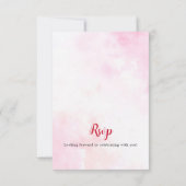 Cartons Réponse Wedding shower forestier tropical des Bougainvilli (Dos)