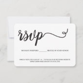 Cartons Réponse Wedding website card QR code Custom Photo reserved (Devant)